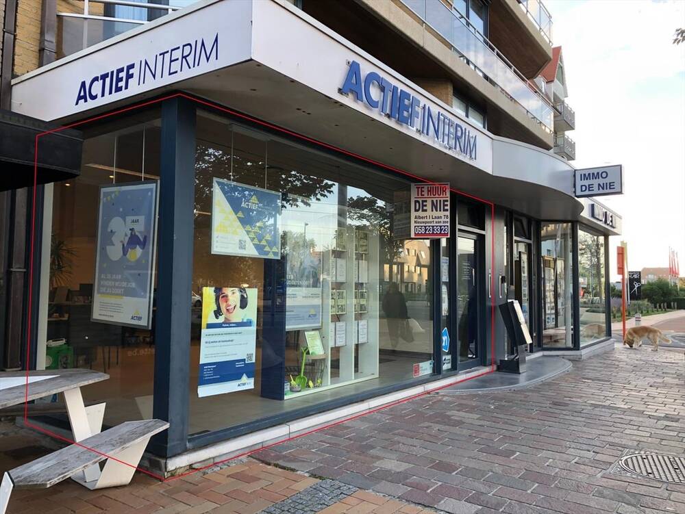 Handelszaak te huur in Nieuwpoort 8620 2500.00€ slaapkamers 163.00m² - Zoekertje 19207