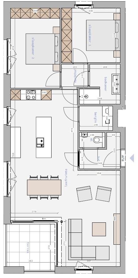 Appartement te  koop in Zedelgem 8210 320000.00€ 2 slaapkamers 103.07m² - Zoekertje 1336733