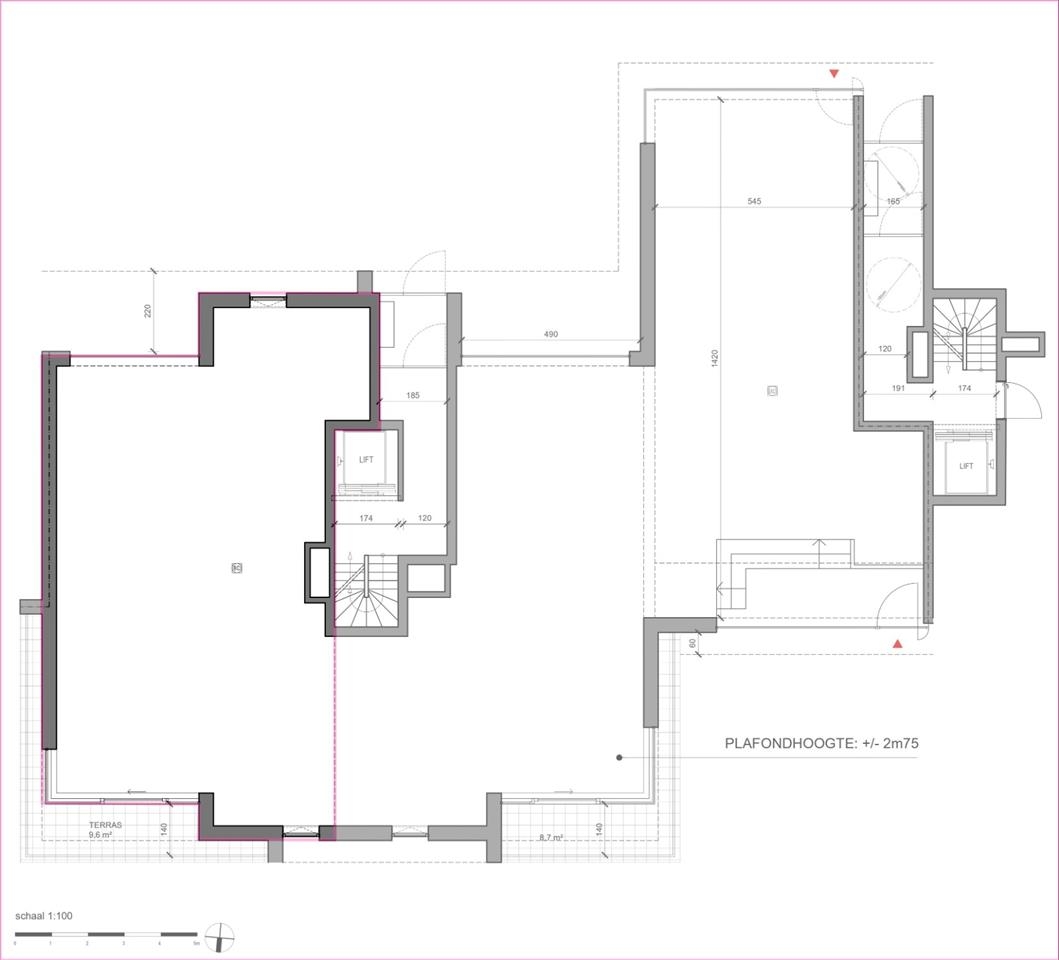 Handelszaak te  huur in Tielt 8700 1100.00€  slaapkamers 100.00m² - Zoekertje 27803