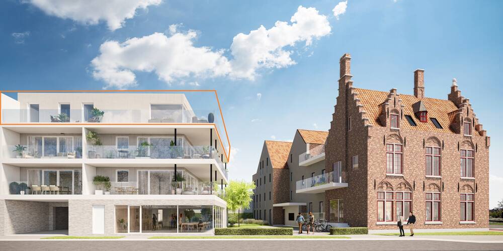 Penthouse te  koop in Brugge 8000 695000.00€ 3 slaapkamers 153.00m² - Zoekertje 1300930