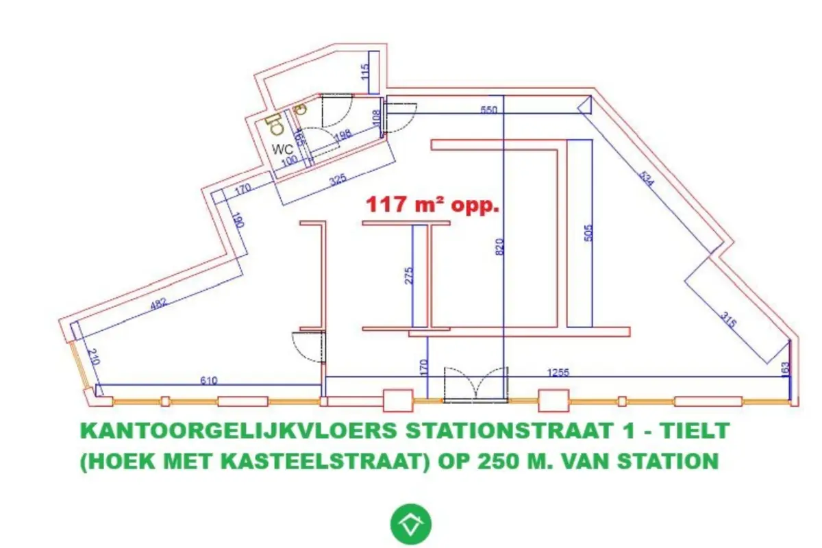Handelszaak te  koop in Tielt 8700 180000.00€  slaapkamers 117.00m² - Zoekertje 580710