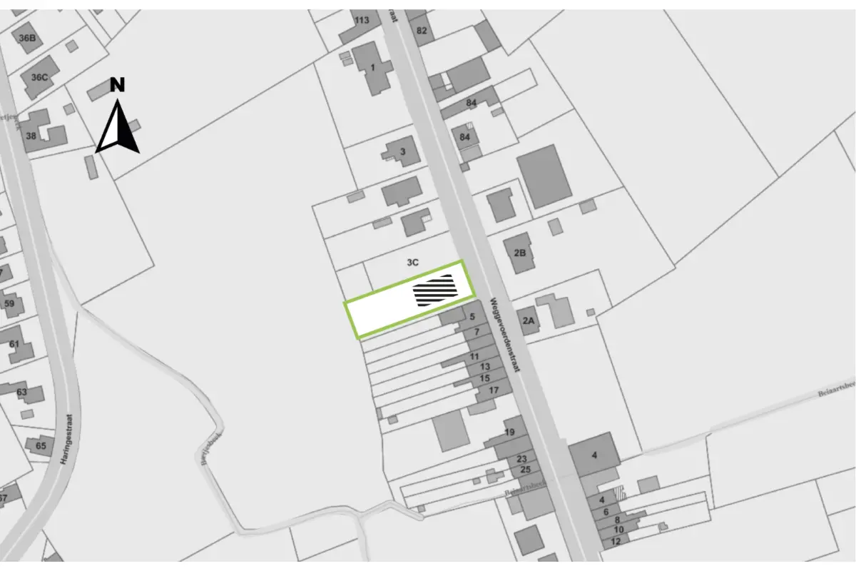 Bouwgrond te  koop in Roesbrugge-Haringe 8972 120000.00€  slaapkamers m² - Zoekertje 273333