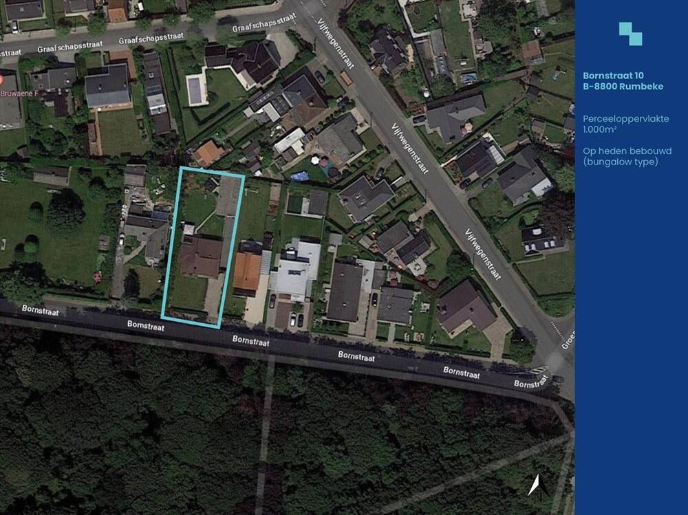 Grond te koop in Roeselare 8800 398000.00€ slaapkamers m² - Zoekertje 394921