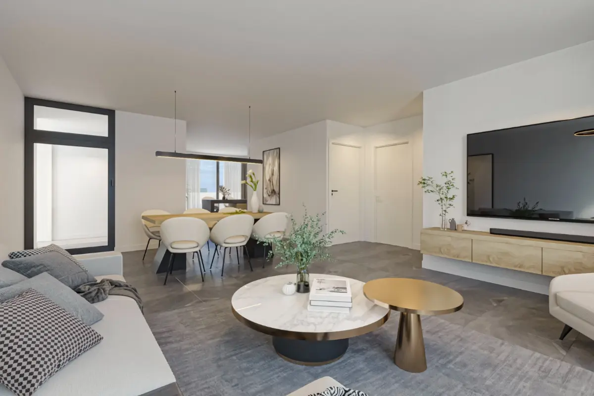 Appartement te  huur in Langemark-Poelkapelle 8920 875.00€ 2 slaapkamers 117.00m² - Zoekertje 430660