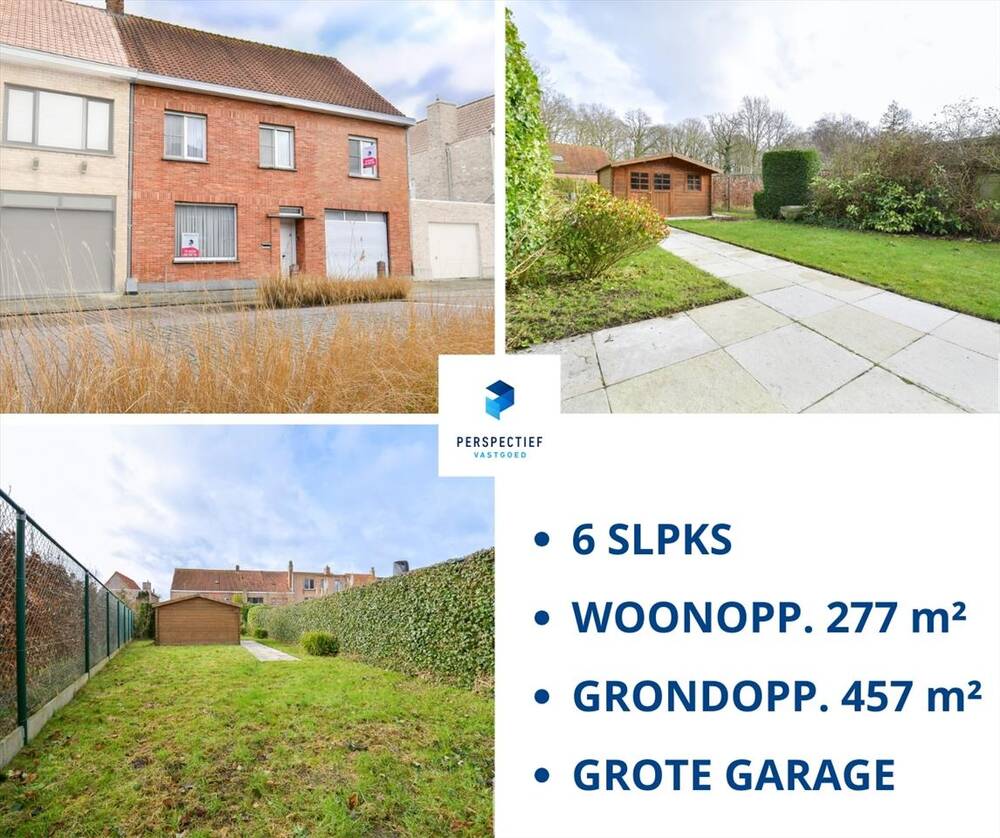 Huis te  koop in Sint-Andries 8200 299000.00€ 6 slaapkamers 277.00m² - Zoekertje 451057
