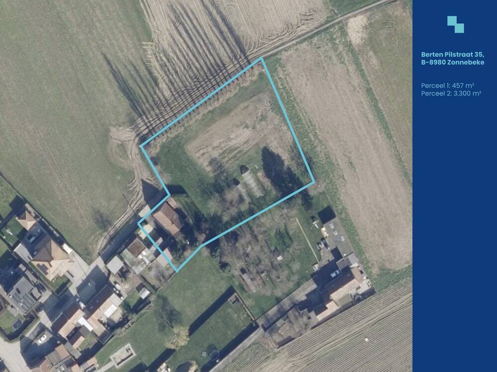 Grond te koop in Zonnebeke 8980 285000.00€ slaapkamers m² - Zoekertje 485551
