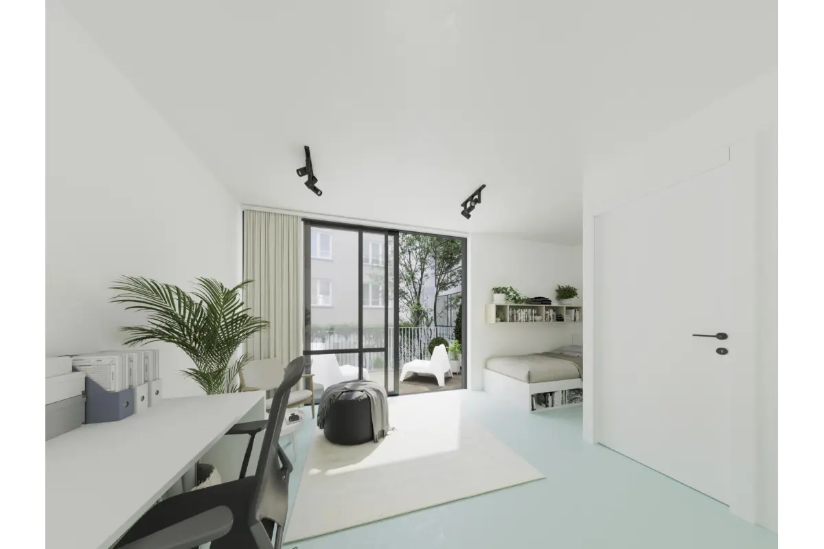 Kot te  koop in Kortrijk 8500 155500.00€ 1 slaapkamers 23.40m² - Zoekertje 497286