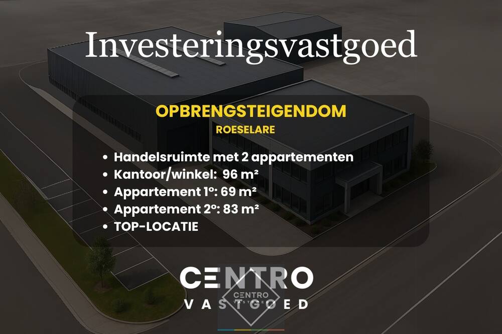 Appartementsgebouw te  koop in Roeselare 8800 420000.00€ 2 slaapkamers 269.00m² - Zoekertje 521968