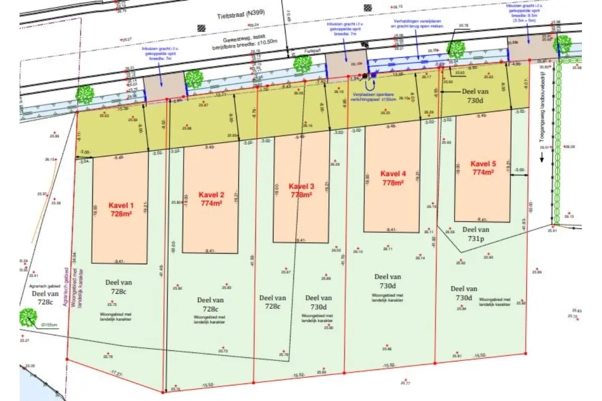 Grond te  koop in Meulebeke 8760 172350.00€  slaapkamers m² - Zoekertje 568330