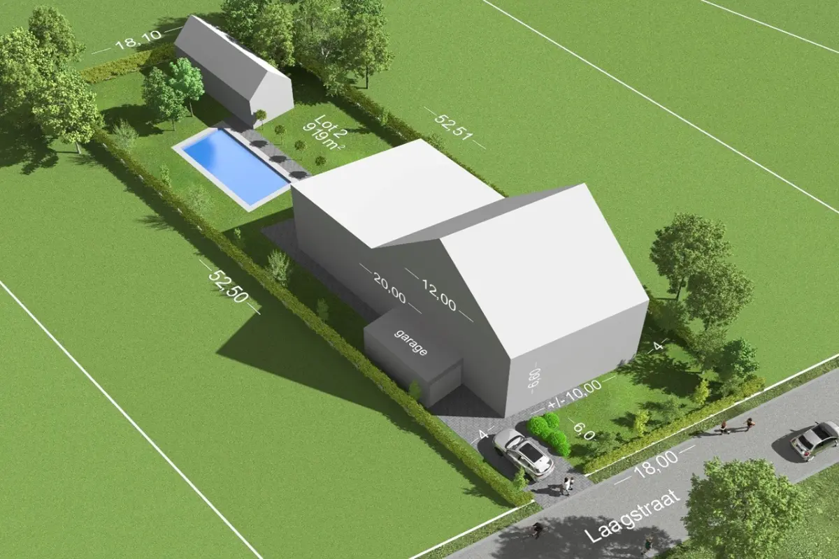 Grond te  koop in Koolskamp 8851 225000.00€  slaapkamers m² - Zoekertje 587208