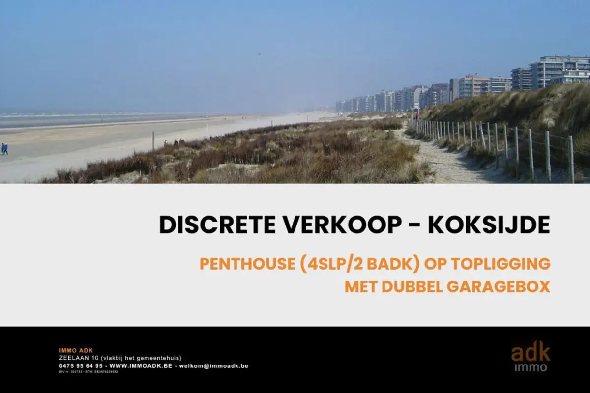 Appartement te  koop in Koksijde 8670 0.00€ 4 slaapkamers 144.00m² - Zoekertje 612207