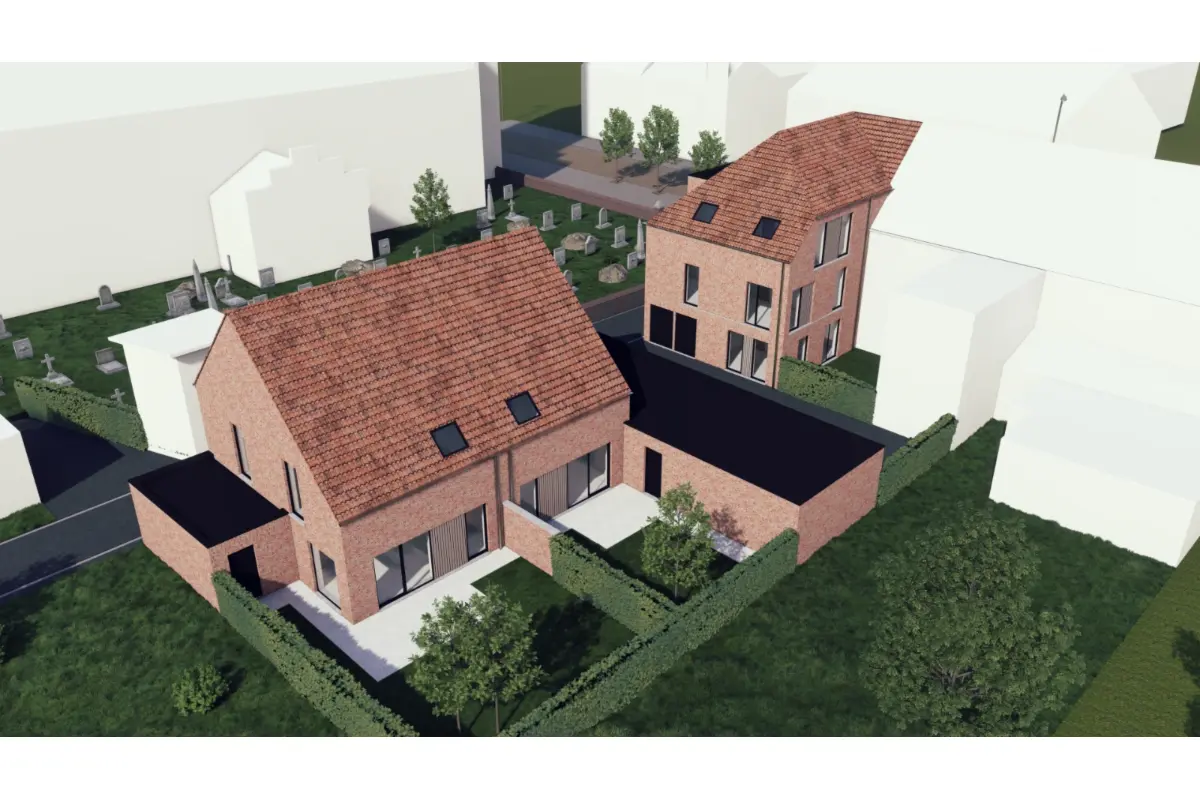 Appartementsgebouw te  koop in Westrozebeke 8840 379500.00€ 3 slaapkamers 181.00m² - Zoekertje 631827