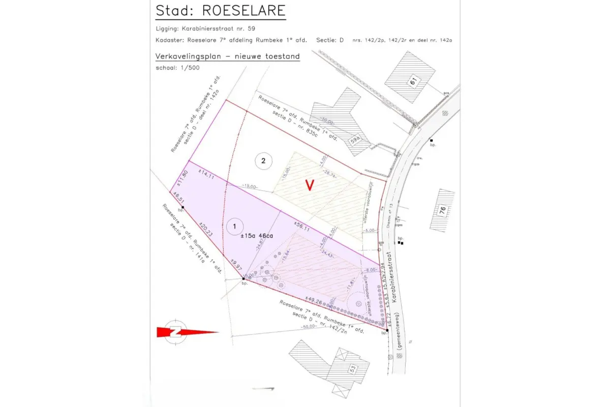 Grond te  koop in Roeselare 8800 0.00€  slaapkamers m² - Zoekertje 703113