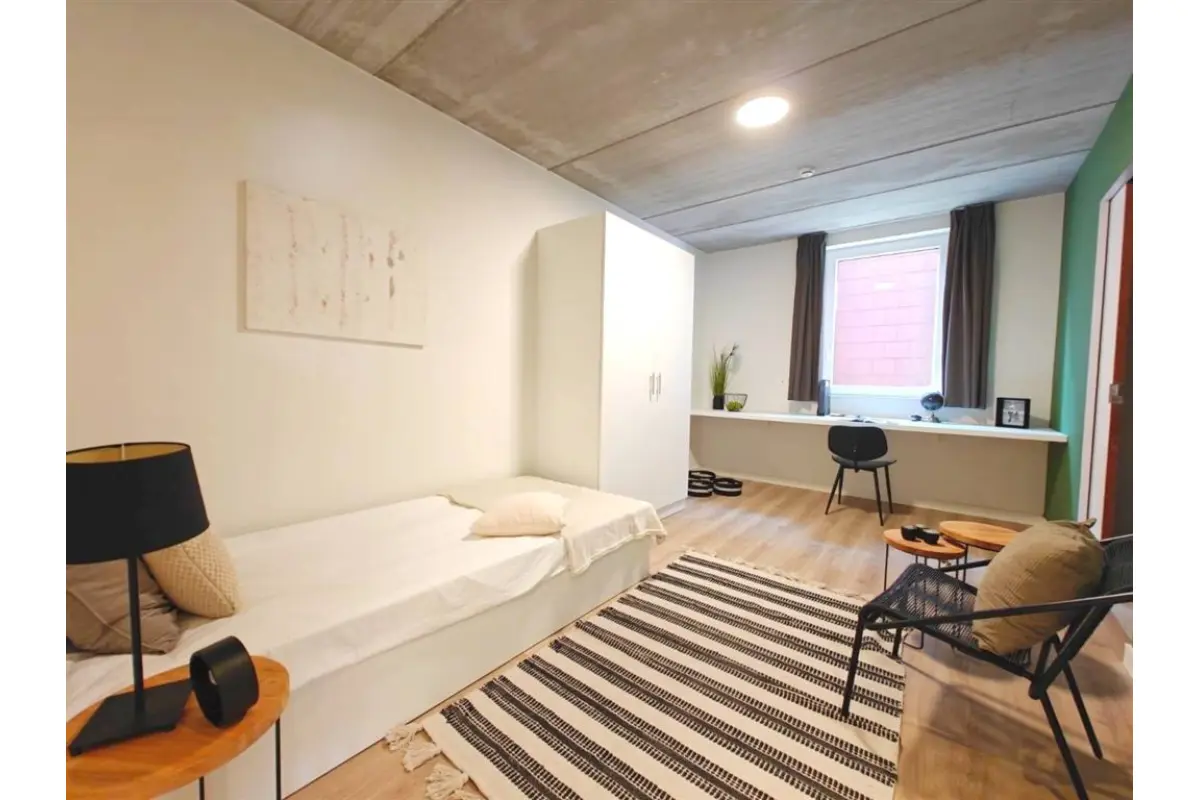 Appartement te  huur in Kortrijk 8500 465.00€ 1 slaapkamers 25.50m² - Zoekertje 716155