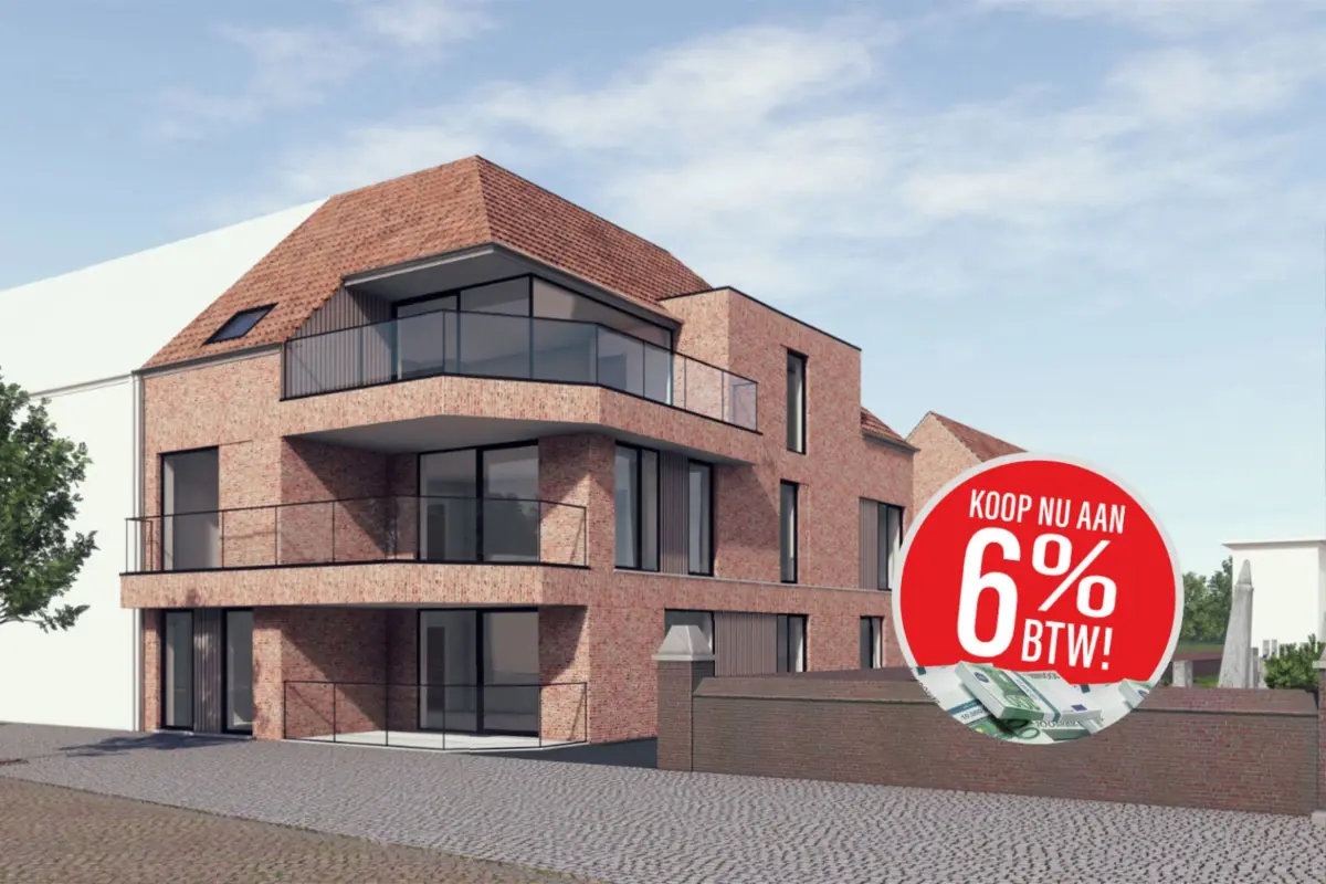 Appartement te  koop in Westrozebeke 8840 299750.00€ 3 slaapkamers 127.00m² - Zoekertje 746442