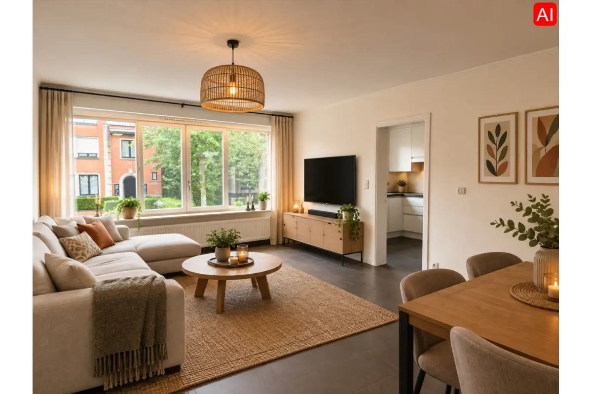 Appartement te  huur in Rumbeke 8800 700.00€ 2 slaapkamers 77.00m² - Zoekertje 821575
